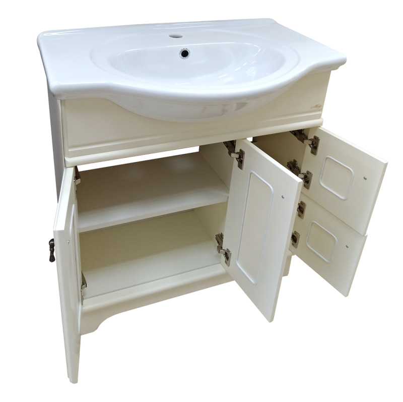 Купить тумба напольная ватикан - 85 , слоновая кость,misty. в Иваново магазин сантехники Суперстрой