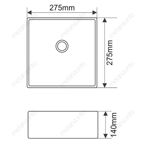 Купить раковина mln 7806, melana. в Иваново магазин сантехники Суперстрой