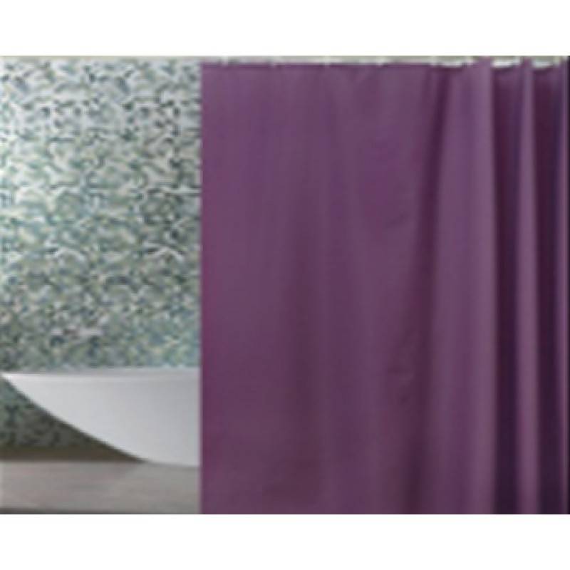 Купить шторка для ванны peva180*180 бордовая с кольцами ye-0008а (446966), zalel. в Иваново магазин сантехники Суперстрой