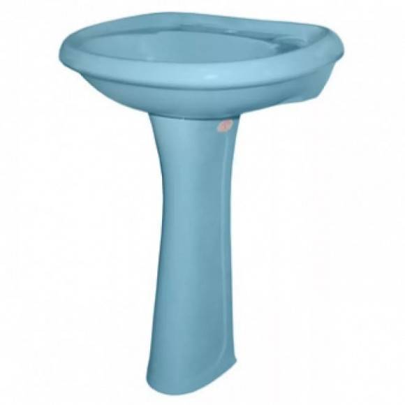 Купить раковина на пьедестале воротынск крап на голубом,без отверстия, воротынск. в Иваново магазин сантехники Суперстрой