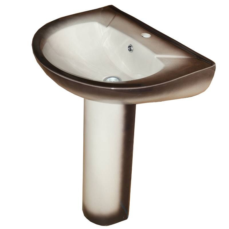 Купить раковина на пьедестале элеганс черная киров(rosa). в Иваново магазин сантехники Суперстрой