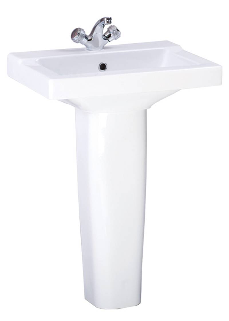 Купить раковина на пьедестале орион белый, перелив, воротынск. в Иваново магазин сантехники Суперстрой