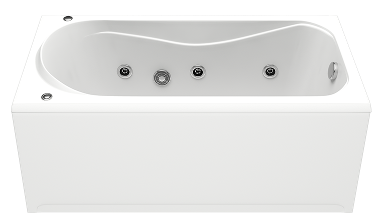 Купить ванна акриловая верона 1500*700 с гидромассажем , bas в Иваново магазин сантехники Суперстрой