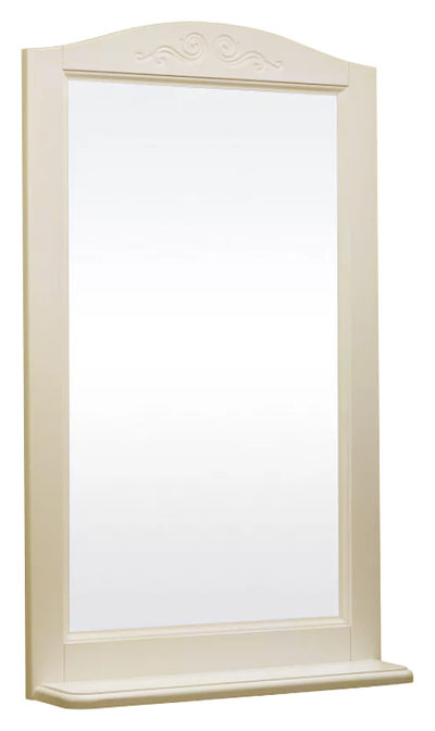 Купить зеркало варна 75 (в рамке с полочкой) слоновая кость, good door. в Иваново магазин сантехники Суперстрой