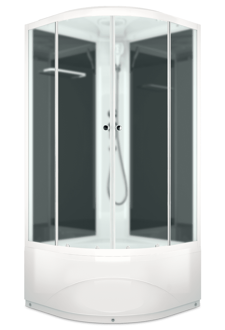 Купить душевая кабина domani delight 99 high 90*90  вп см-черная задняя стенка в Иваново магазин сантехники Суперстрой