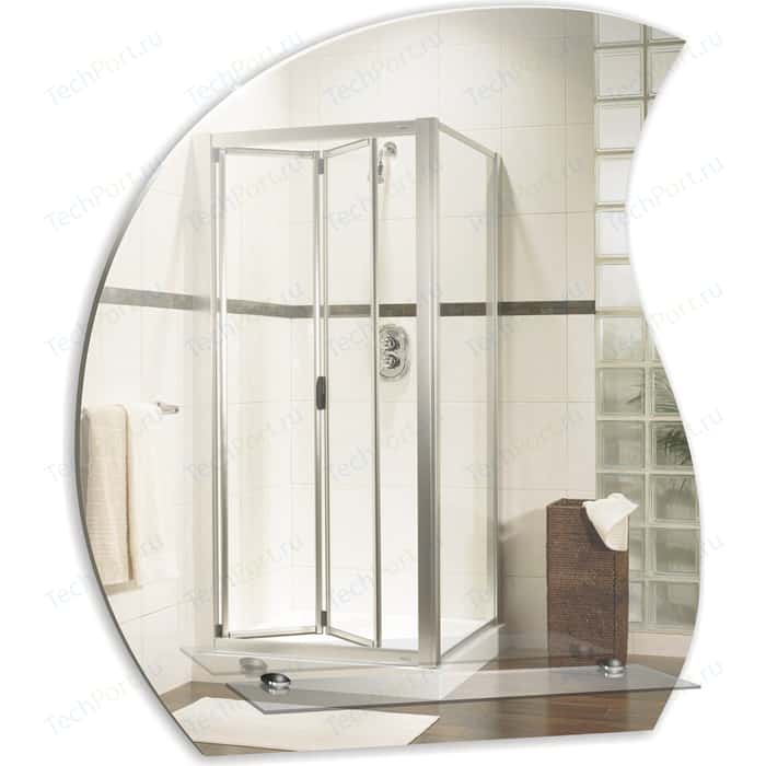 Купить зеркало нептун 520х585мм с полкой, гк серебряные зеркала. в Иваново магазин сантехники Суперстрой