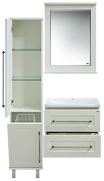 Купить пенал марта-35 левый, белый misty. в Иваново магазин сантехники Суперстрой