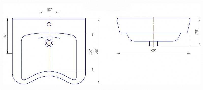 Купить раковина люкс хирургическая, белая, киров(rosa). в Иваново магазин сантехники Суперстрой