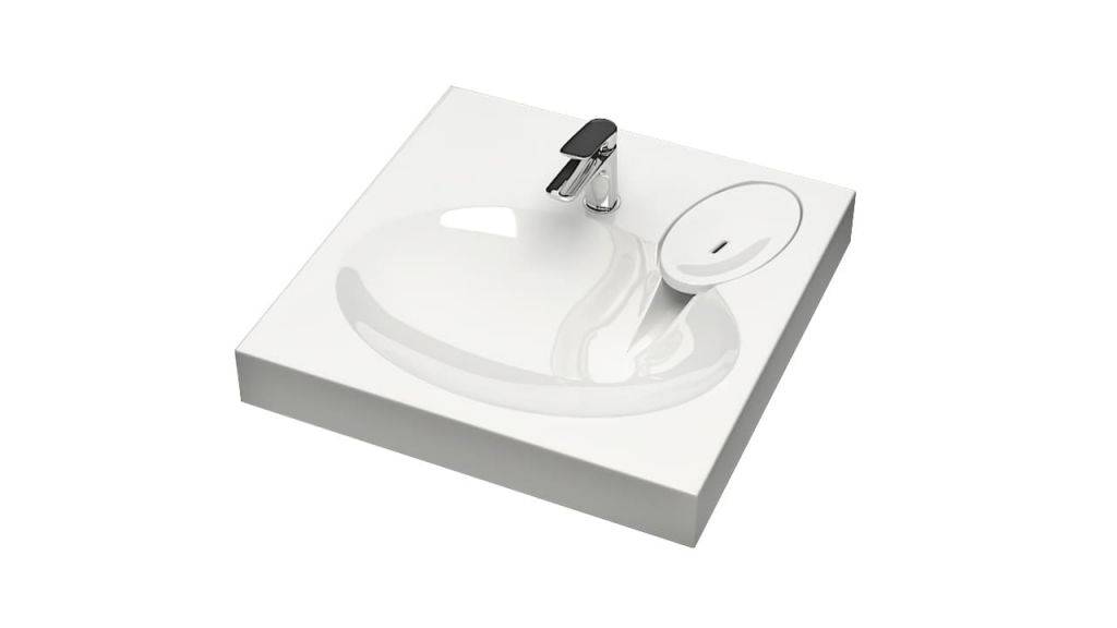 Купить раковина над стиральной машиной мейси v5, белый 595х595х100+комплект кронштейнов,marrbaxx в Иваново магазин сантехники Суперстрой