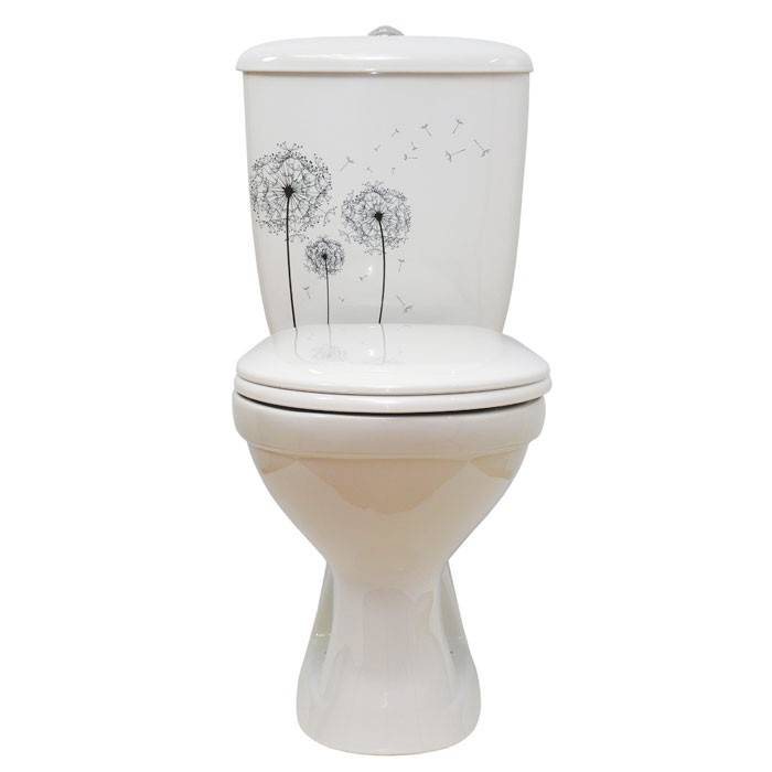 Купить компакт-унитаз суперкомпакт стандарт одуванчики, старый оскол. в Иваново магазин сантехники Суперстрой