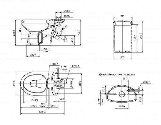 Купить компакт-унитаз лорена премиум декор, дюропласт, микролифт, старый оскол. в Иваново магазин сантехники Суперстрой