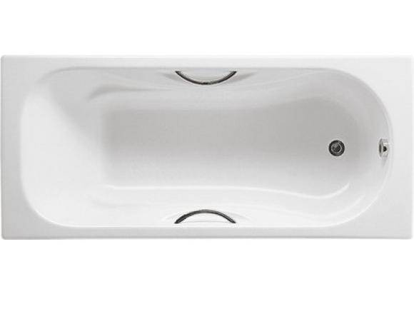Купить ванна чугунная 150х75 maliby с ручками(72315g000r+7526803010) и антискольжением, roca в Иваново магазин сантехники Суперстрой