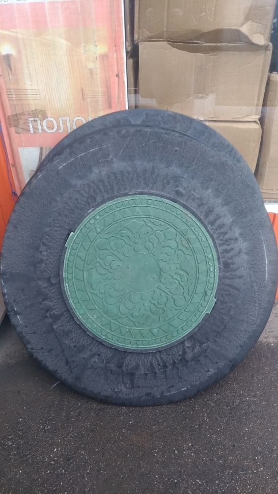 Купить конусный переход для колодцев с зеленой  крышкой, россия. в Иваново магазин сантехники Суперстрой