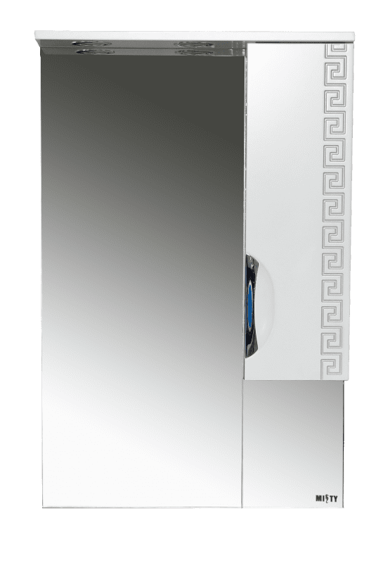 Купить зеркало-шкаф престиж-60 правое серебряная патина, misty. в Иваново магазин сантехники Суперстрой