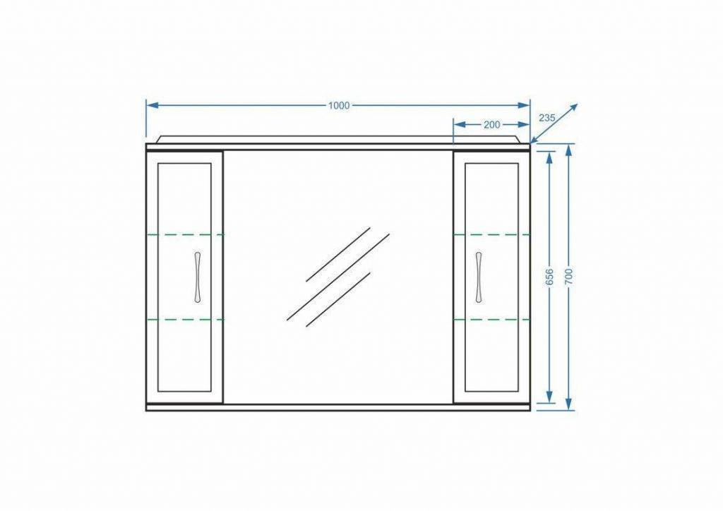 Купить зеркало-шкаф концепт-100/с ,stella polar. в Иваново магазин сантехники Суперстрой