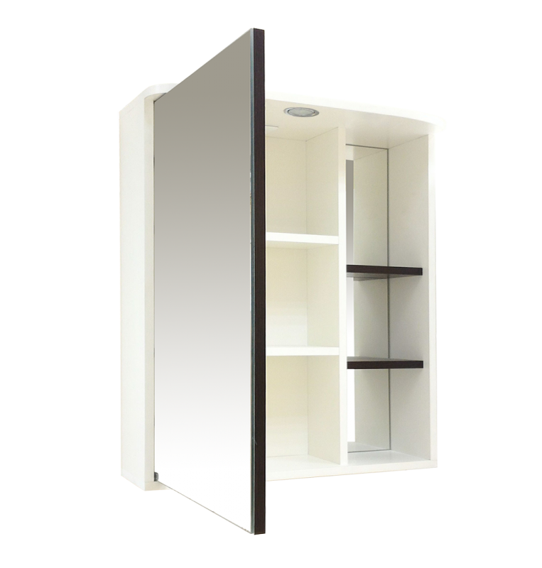 Купить зеркало-шкаф венера - 80  левый со светом комбинированное,misty. в Иваново магазин сантехники Суперстрой