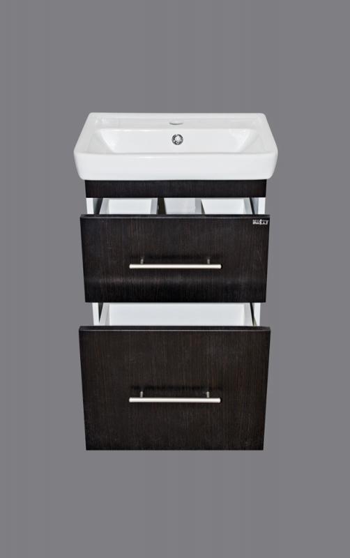 Купить тумба елена - 50  с 2 ящ. венге,misty в Иваново магазин сантехники Суперстрой