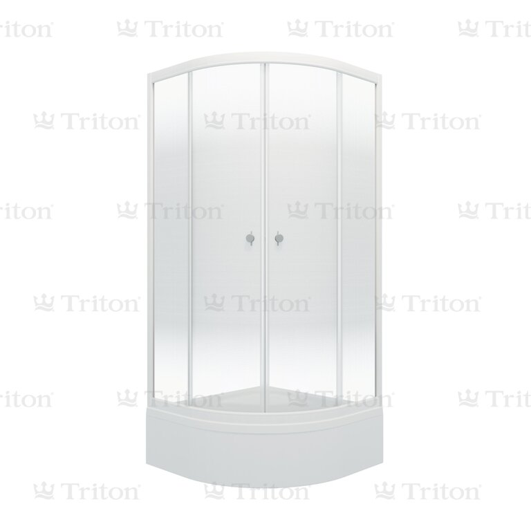 Купить душевой угол лайт в 100*100,сп,градиент,бел, тритон. в Иваново магазин сантехники Суперстрой