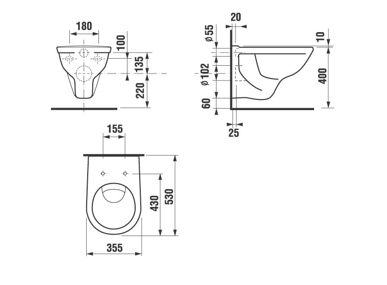 Купить унитаз подвесной lyra 53 c сиденьем, jika. в Иваново магазин сантехники Суперстрой