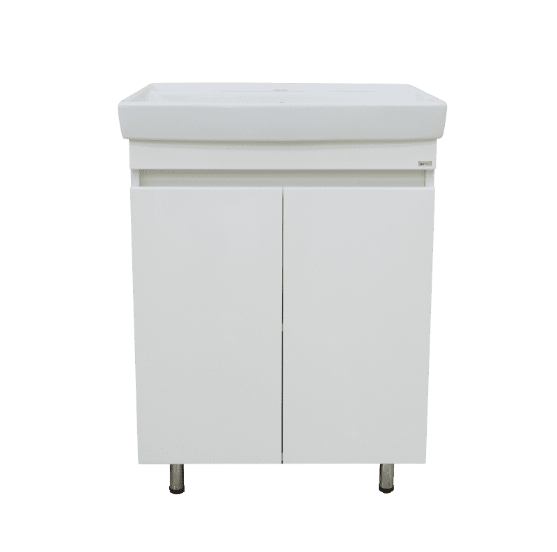 Купить тумба енисей-50 прямая белая + раковина, misty. в Иваново магазин сантехники Суперстрой