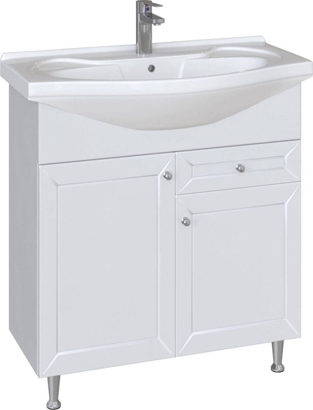 Купить тумба бриз-75 + умывальник байкал-75, sanstar в Иваново магазин сантехники Суперстрой