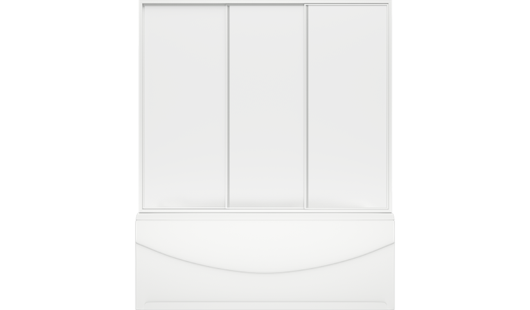 Купить шторка для ванны ахин/атланта/индика/нептун (3 ств.стек), bas в Иваново магазин сантехники Суперстрой