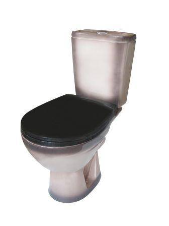 Купить компакт-унитаз соло черный , rosa. в Иваново магазин сантехники Суперстрой