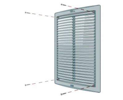 Купить решетка вентиляционная 150*150 рц, россия. в Иваново магазин сантехники Суперстрой