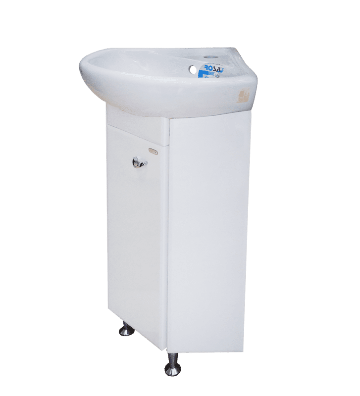 Купить тумба малютка 30х30 угловая + раковина rosa, misty. в Иваново магазин сантехники Суперстрой