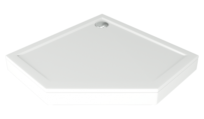 Купить поддон из литьевого мрамора пента 1000*1000,bas в Иваново магазин сантехники Суперстрой