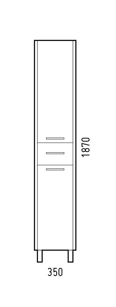 Купить пенал верона-35 лайн, corozo. в Иваново магазин сантехники Суперстрой