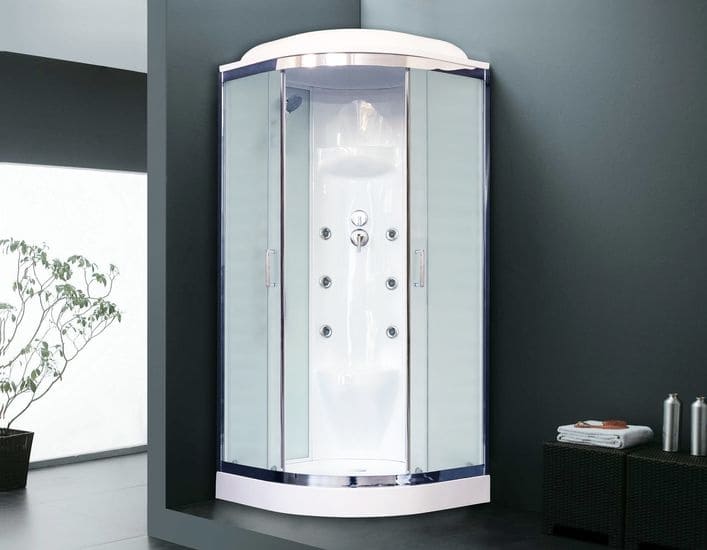 Купить душевая кабина royal bath rb 90hk7-wc-ch,90*90*217,нп мс,белая задняя стенка, гидромассаж в Иваново магазин сантехники Суперстрой