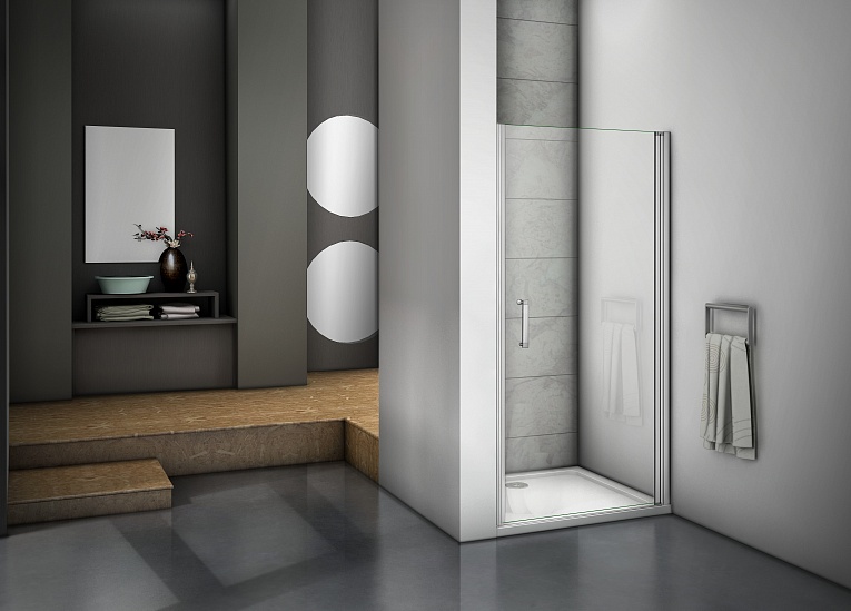 Купить душевое ограждение mokka dr-90-c-we, bas. в Иваново магазин сантехники Суперстрой