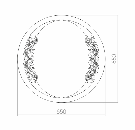 Купить зеркало санторини d650 мм, гк серебряные зеркала. в Иваново магазин сантехники Суперстрой