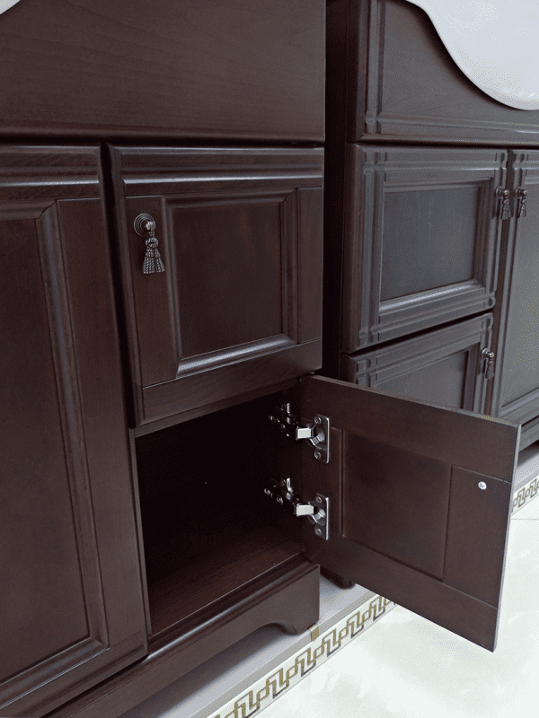 Купить тумба римини -105 напол, орех + рак. стиль-1050, misty. в Иваново магазин сантехники Суперстрой