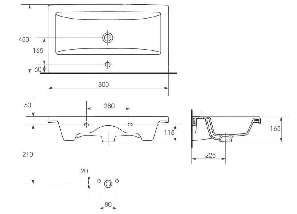 Купить тумба алисия-80 2 ящика шпон/венге подвесная+ раковина сомо ,stella polar. в Иваново магазин сантехники Суперстрой