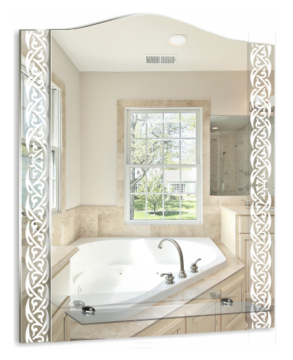 Купить зеркало бухара мт 510х585 с полкой, гк серебряные зеркала. в Иваново магазин сантехники Суперстрой