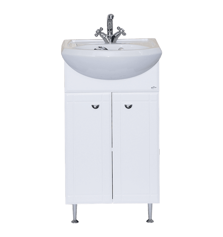 Купить тумба соло-40 прямая белая + раковина "mango" sanita, misty. в Иваново магазин сантехники Суперстрой