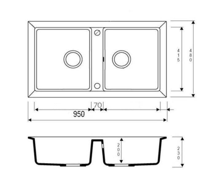 Купить мойка композитная callisto 09-04 (бежевый),brossko. в Иваново магазин сантехники Суперстрой