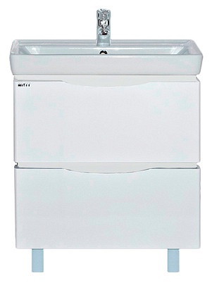Купить тумба венера - 80  с 2 ящиками, белая ,misty. в Иваново магазин сантехники Суперстрой