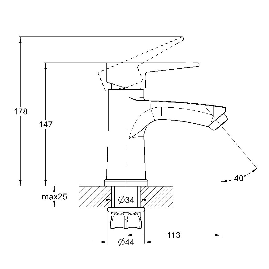 Купить смеситель для раковины nud1-a1045, g-lauf. в Иваново магазин сантехники Суперстрой