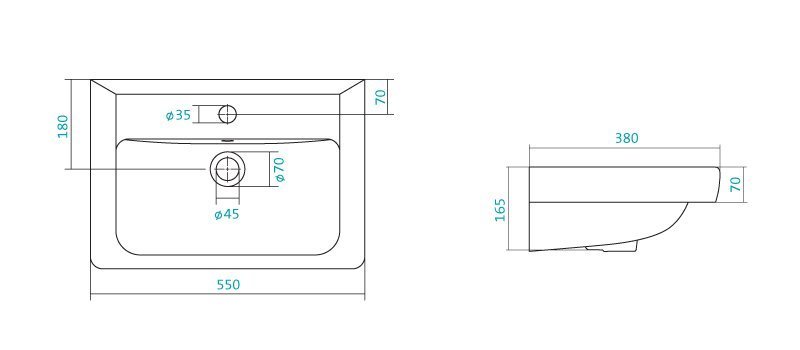 Купить тумба елена-55 2 ящ. (доводчик) + раковина santek, misty. в Иваново магазин сантехники Суперстрой