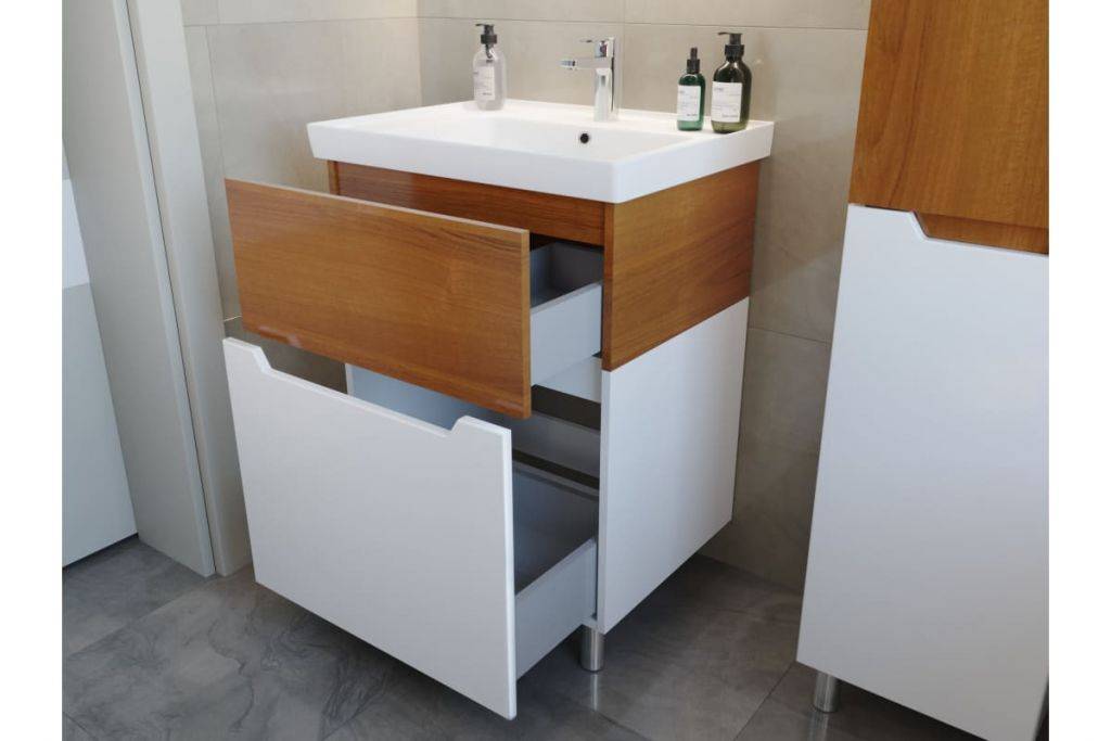 Купить тумба напольная valencia-80, 2 ящ+умывальник гармония-80, sanstar. в Иваново магазин сантехники Суперстрой