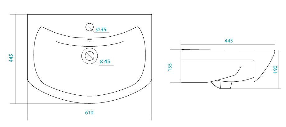 Купить тумба балтика-60+рак. балтика-60, aqualine. в Иваново магазин сантехники Суперстрой