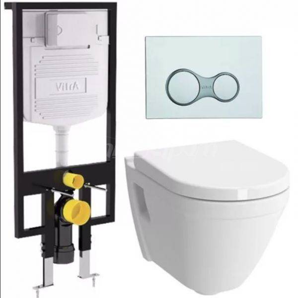 Купить комплект s50 9003в003-7200,инсталляция,белый, микролифт,3/6л,vitra. в Иваново магазин сантехники Суперстрой