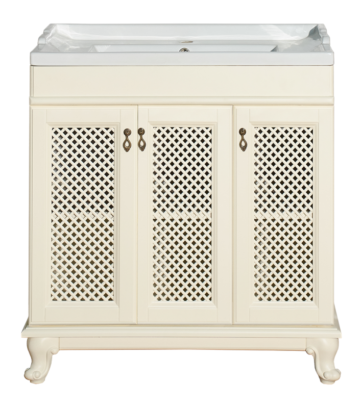 Купить тумба вивьен - 80 прямая слоновая кость , misty. в Иваново магазин сантехники Суперстрой