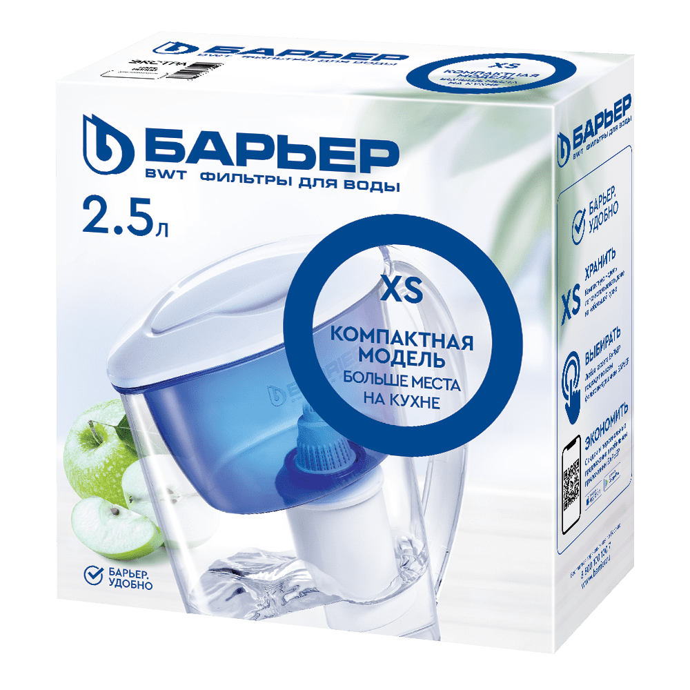 Купить фильтр-кувшин экстра 2,4л малахит, барьер. в Иваново магазин сантехники Суперстрой