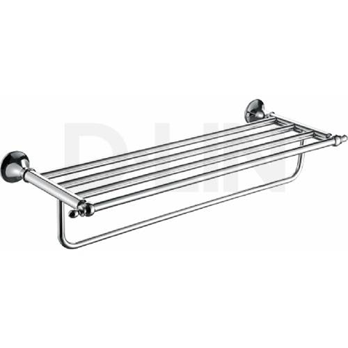 Купить полка настенная металл  для полотенец d201911, d-lin. в Иваново магазин сантехники Суперстрой