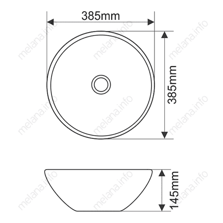 Купить раковина mln-t4005-g23(золото), melana. в Иваново магазин сантехники Суперстрой