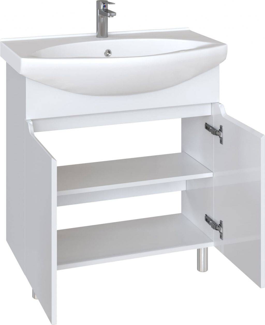 Купить тумба bianco 75,б/ящ, белая, sanstar в Иваново магазин сантехники Суперстрой